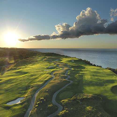 The Links course near sunset
