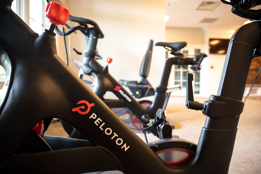 Enjoy Peloton bikes at our state-of-the-art Fitness Center 